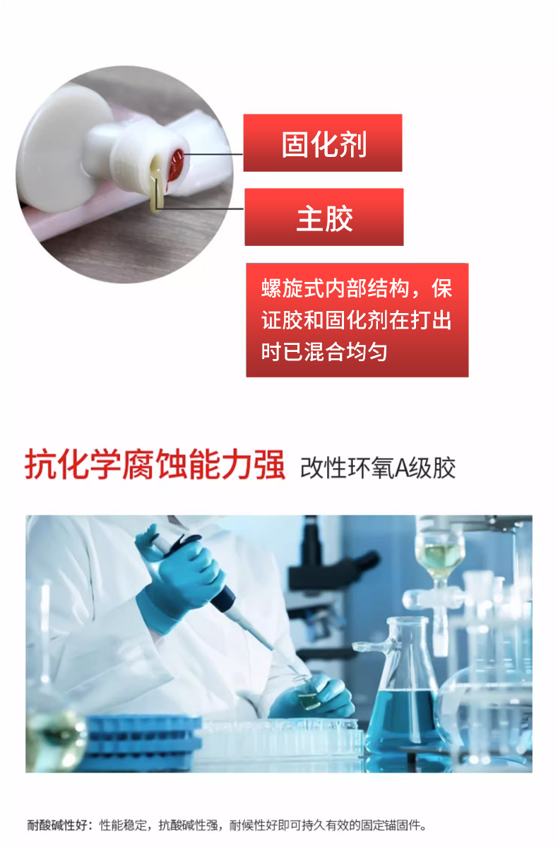 环氧型注射式钢筋混凝土植筋胶建筑用结构胶水泥工程胶