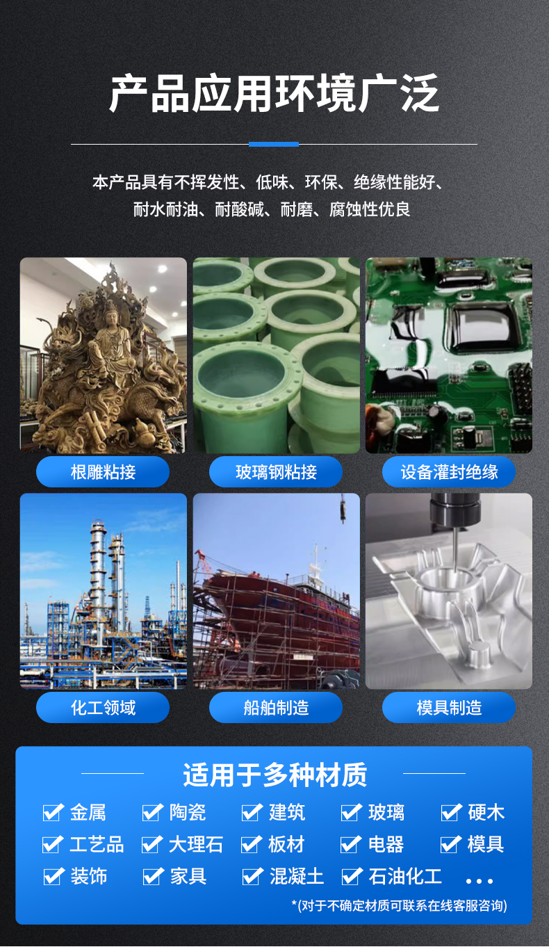 环氧树脂胶ab胶粘接金属塑料木头陶瓷强力修补灌封胶