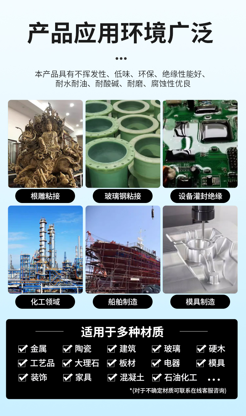 环氧树脂AB胶家具强力修补ab胶木板机械金属船用修补胶